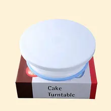 Новое поступление 27,5 см DIY украшения торта поворотный стол вручную Вращающийся торт поворотный стол подставка для торта в форме круга монтажный шаблон инструмент DA