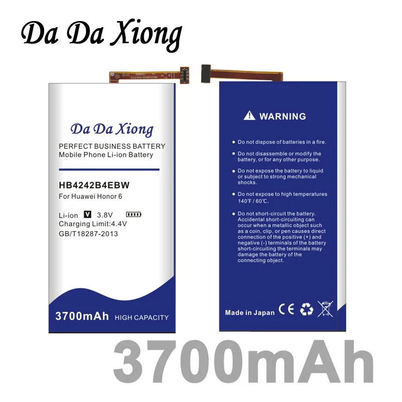 imágenes para Da da xiong 3700 mah hb4242b4ebw batería para huawei honor 6 h60-l01 h60-l02 h60-l11 h60-l04 imágenes para Da da xiong 3700 mah hb4242b4ebw batería para huawei honor 6 h60-l01 h60-l02 h60-l11 h60-l04
