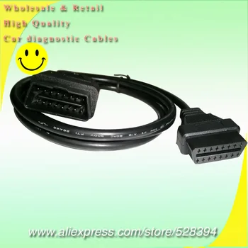 Beste FINETRIP Groothandel 16Pin OBD2 Verlengkabel 1.5m ELM327 16 Pin OBD II Auto Connector Interface