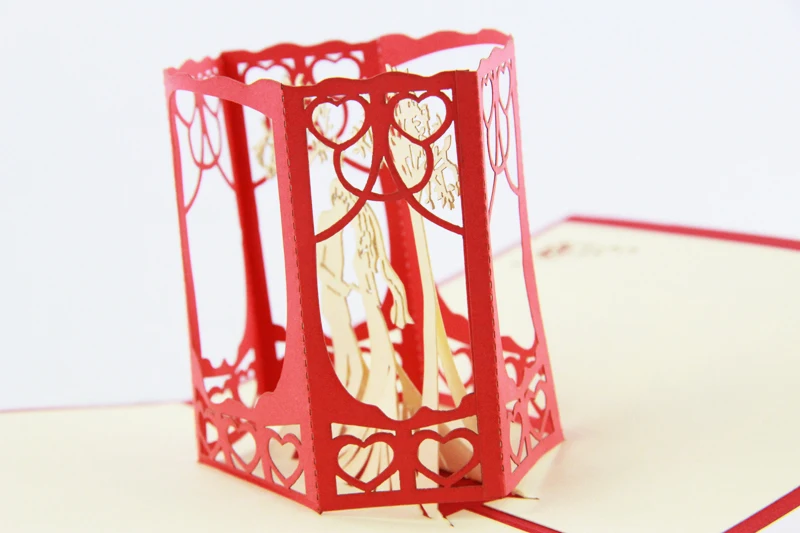  Garden tree wedding card /3D card pop up card/wedding invitation customize Free shipping - 32291790243