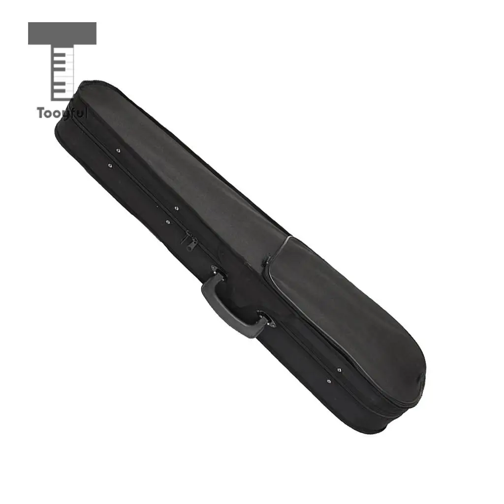 Tooyful Practical 1/8 Violin Storage Bag Case Hand Carry Shoulder Box Container Foam Inner for Kids Beginners
