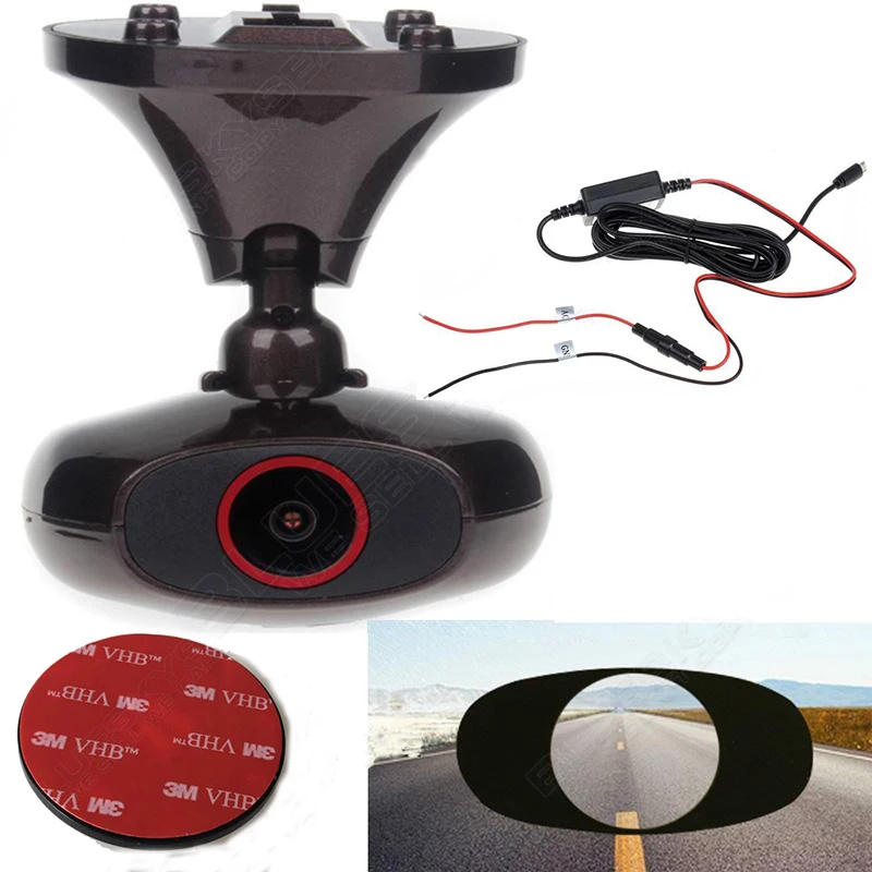 

3M Glue Adhesive Mount Bracket+12V-5V Hardwire kit + CPL For Ddpai M6 Plus Dash Camera