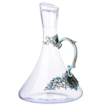 Enamel lead-free crystal red wine decanter household wine waking pot big belly wine set waking beauty