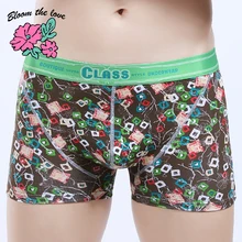 [Bloom the love] Новинка, сексуальное мужское нижнее белье, хлопковые боксеры, мужские трусы, Cuecas Masculina, мужские боксеры, трусы, боксеры, шорты, S-XL, 0228