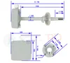 Air duct temperature and humidity sensor shell Stainless Steel filter 40um intensive pipe hole ventilation tube sensor housing ► Photo 2/2