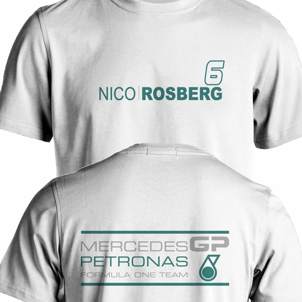 Новинка 2019 модная брендовая одежда футболка с 3D-принтом Rosberg Team коротким рукавом