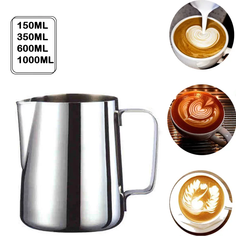 

Hoomall Stainless Steel Milk Frothing Jug Espresso Coffee Pitcher Barista Craft Coffee Latte Milk Frothing Jug Pitcher Kitchen