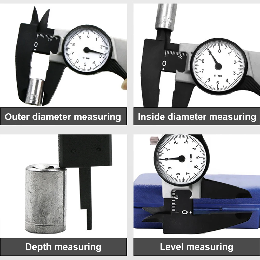 0-150 мм штангенциркуль с циферблатом деревообрабатывающий измерительный инструмент измерительная линейка метрический имперский прочный микрометр пластиковый корпус