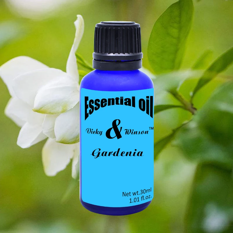 100% pure plant essential oils gardenia oil 10ml germicidal clearing heat purging fire aromatherapy oil Vicky&winson Gardenia aromatherapy essential oils 30ml 100% pure plant essential oil Clearing heat Massage oil deodorization