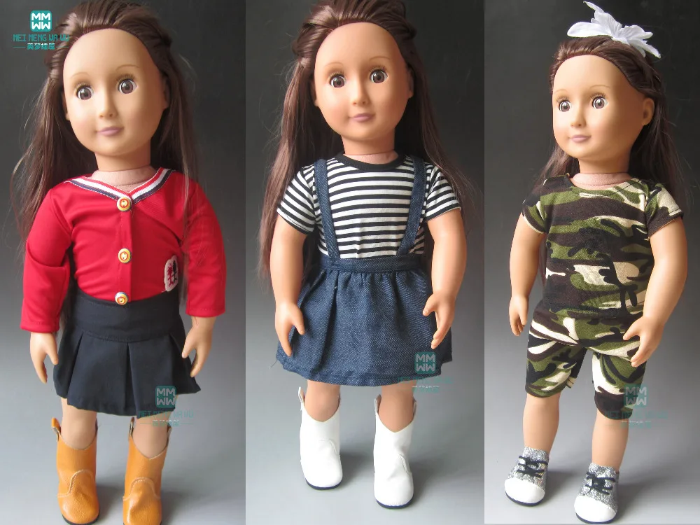 Clothes for dolls fits Zapf baby born 18 inch 45cm American girl T-Shirt shirt strap dress Shoes american-doll-clothes : image Clothes for dolls fits Zapf baby born 18 inch 45cm American girl T-Shirt shirt strap dress Shoes american-doll-clothes