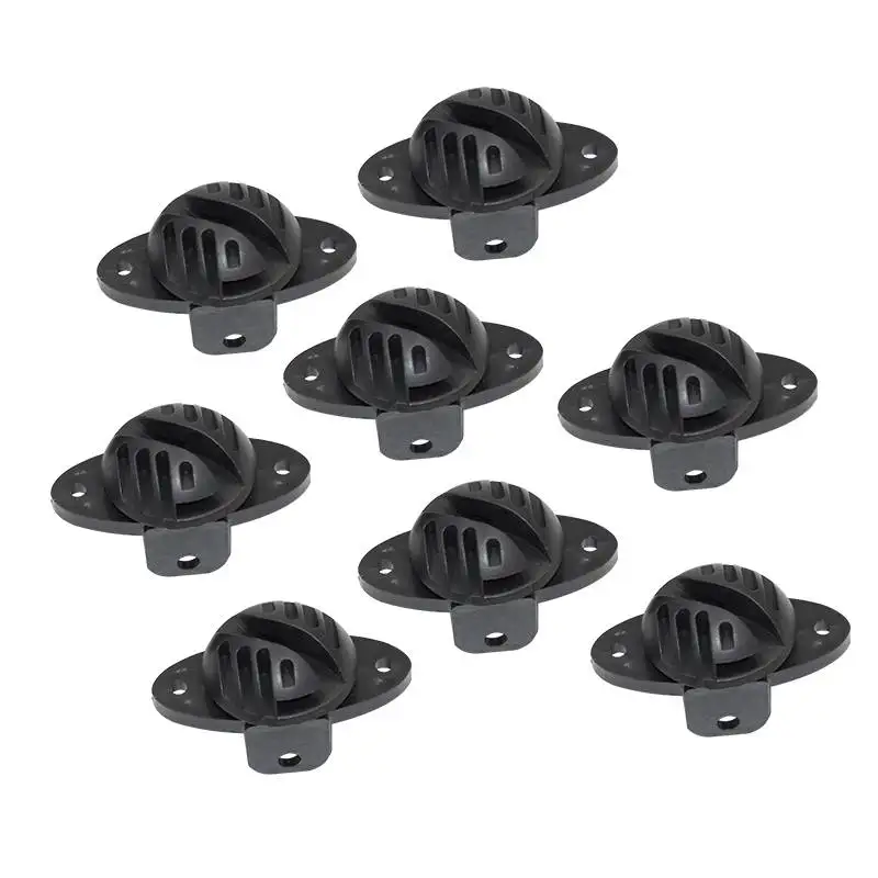 10 Pcs Rubber Insulated Gate Handles with 10 Pack Insulators for Electric Fence 