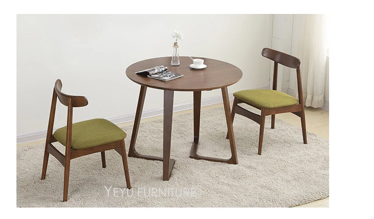 Минималистский современный Дизайн твердые деревянные мягкий стул, мода Дизайн удобный деревянный стул с Подушки, стул отдыха 1 шт