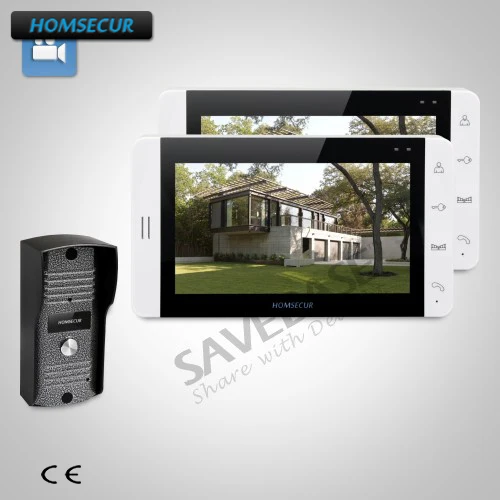 

HOMSECUR 7" Wired Video Door Entry Security Intercom+Russian Logistics