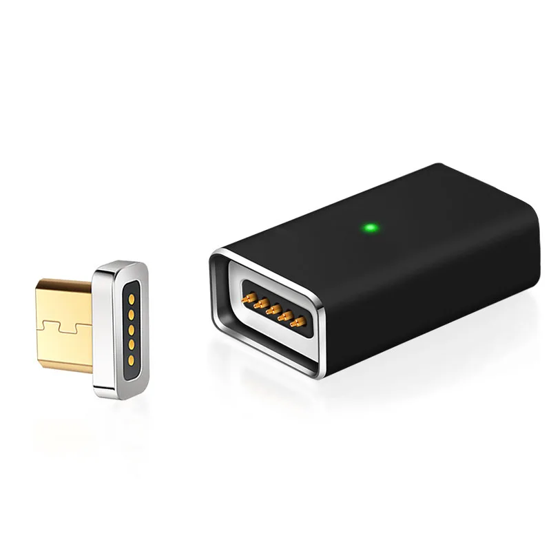 Магнитный Micro USB Женский Тип C/для Lightning/Micro usb зарядный адаптер Магнитный конвертер данных зарядное устройство USB-C металлический штекер