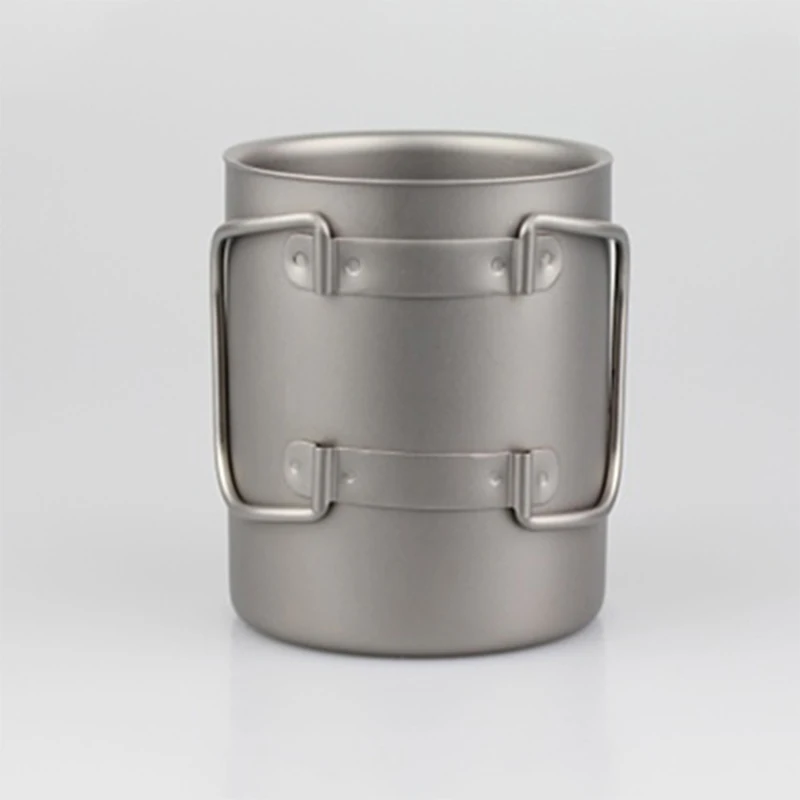 Keith 220 ml titanio taza de doble pared de aislamiento térmico de vacío taza de agua al aire libre camping traving ultraligero 83g KS813