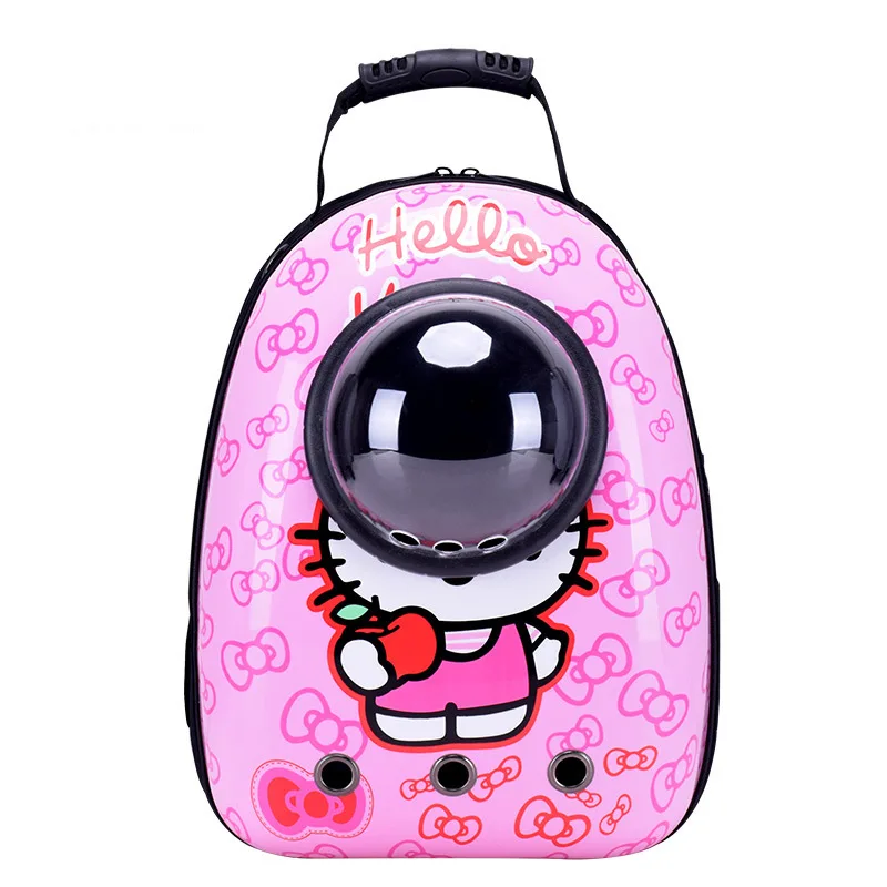 Космонавт кошка щенок рюкзак переноска для собак желтый дышащий Mochila Kitty