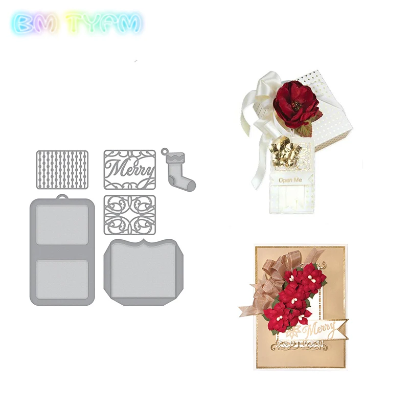 

Christmas stocking Metal Cutting Die Stencils for DIY Scrapbooking album Decorative Embossing Hand-on Paper Cards
