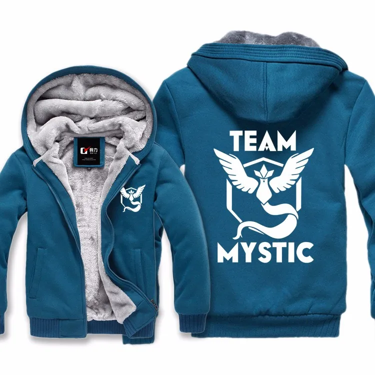 Новинка, мужская повседневная толстовка «Team Mystic» с покемоном Articuno, Мужская толстовка, плащ, шаль, толстовки