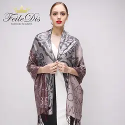[Feiledis] Роза любовника стильный Теплый Одеяло шарф женщина Великолепная Обёрточная бумага с длинной бахромой бренд шали и Шарфы для женщин