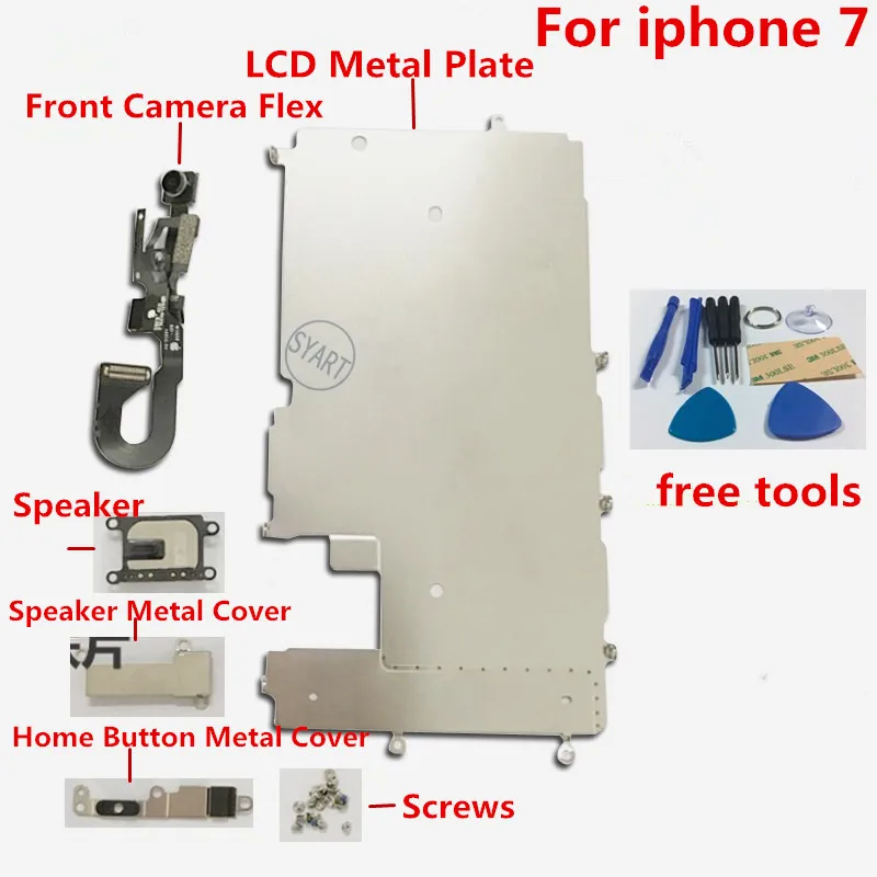 SYART-Small-Parts-Replacement-plate-Shield-for-Iphone-7-7g-Screen-LCD-Metal-Bracket-Front-Camera