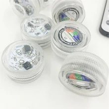 Диаметр 3 см RGB светодиодный светильник погружной лампы с 20 клавишами подсветка для выключателей 13 цветов Изменение подводной лампы для ваза вечерние украшения