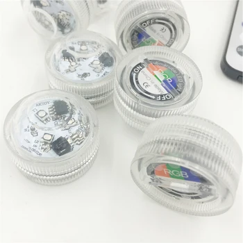 

Dia 3cm RGB LED Submersible Bulb Light With 20 Key Controller Lights 13 Color Change Underwater Lamp For Vase Party Decoration