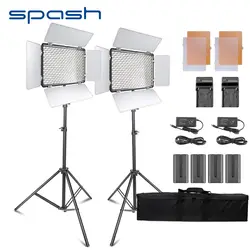 Spash 2 в 1 Портативный светодиодный свет для студийной видеосъемки фотографии светодиодный Панель 600 бусин фотографические комплект