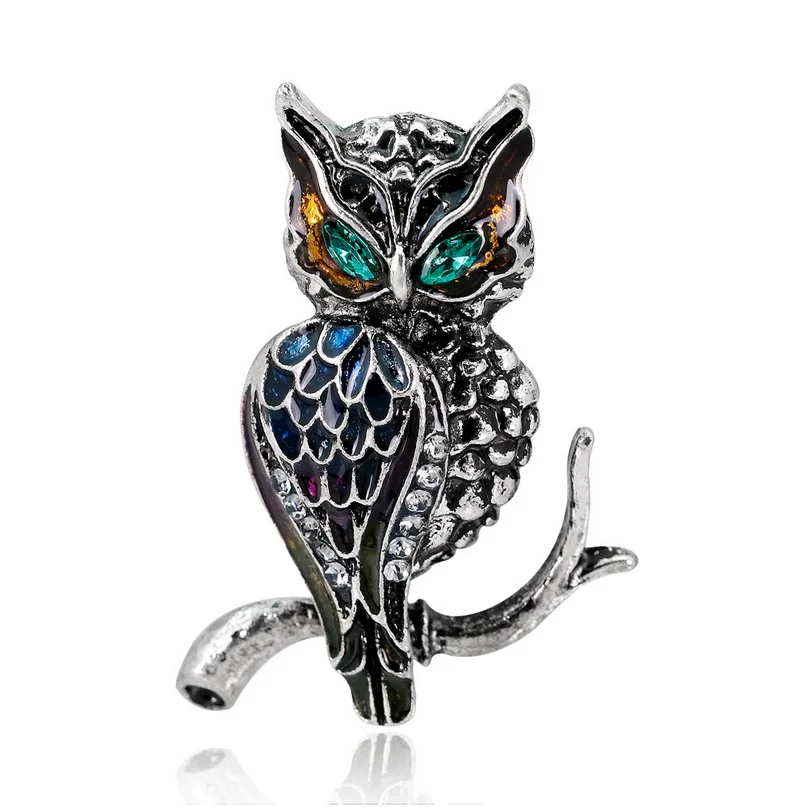 

Earofcorn High-grade Owl Multicolor Drop Oil Pin Brooch Clothing Accessories