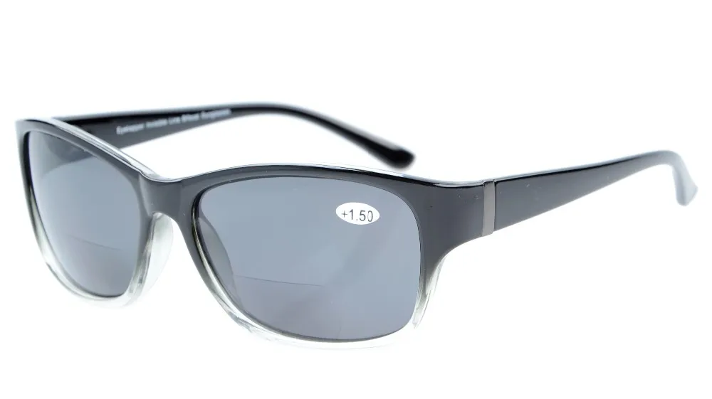 821 бифокальный окуляр бифокальные солнечные очки+ 1,0/+ 1,5/+ 2,0/+ 2,5/+ 3,0/ - Цвет оправы: Black Clear
