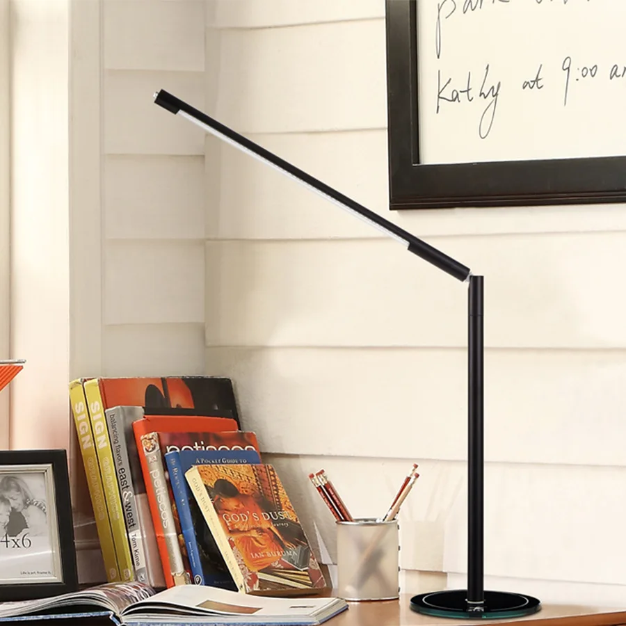 

Newest LED Desk Lamp Stepless Dimming Table Lamp Eye Protection 360 Degree Rotation Flexible Reading Light With USB Cable