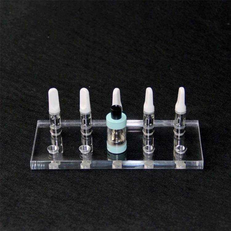 

Coil Father 10 Screw 510 Thread Acrylic Atomizer Stand Base Holder Ecig Cigarette Accessories for 510 RDA RBA Vape Tank
