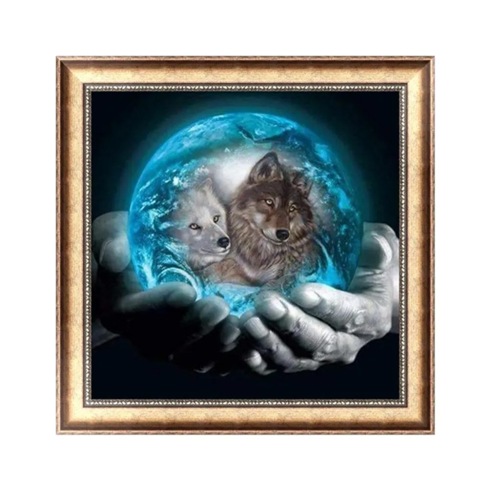 100% Full DIY 5D Diamond Painting lion Cross Stitch Embroidery Patterns rhinestones Mosaic bk no frame | Дом и сад