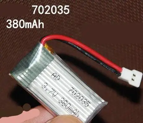 

Free ship 2pcs/lot 702035 3.7v 380mAh 15C drone battery aircraft battery polymer lithium ion rechargeable battery