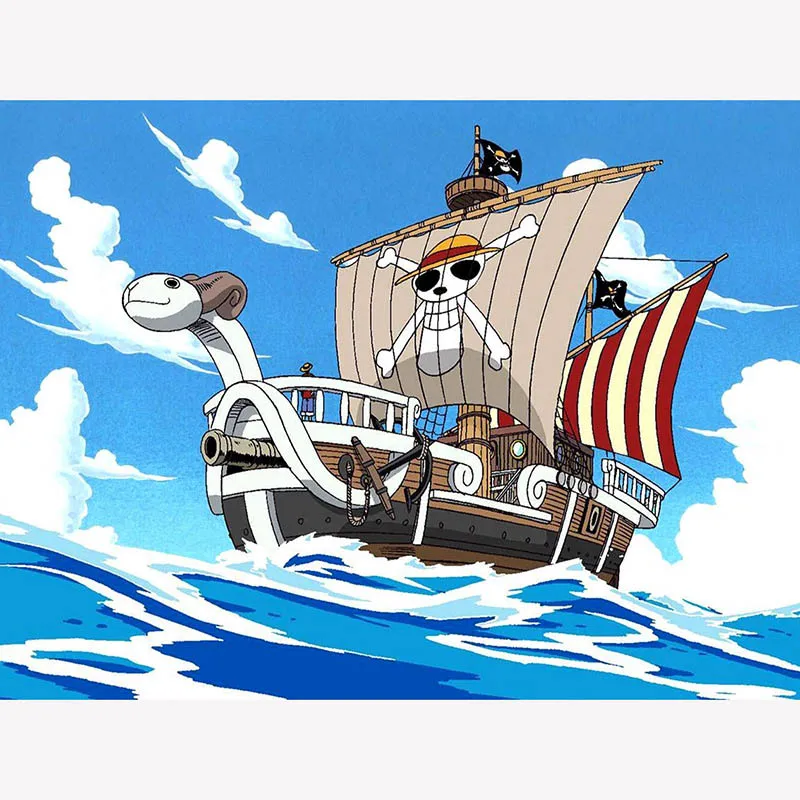 D SH Diamond Painting Cartoon Anime "One Piece" diamond mosaic Picture