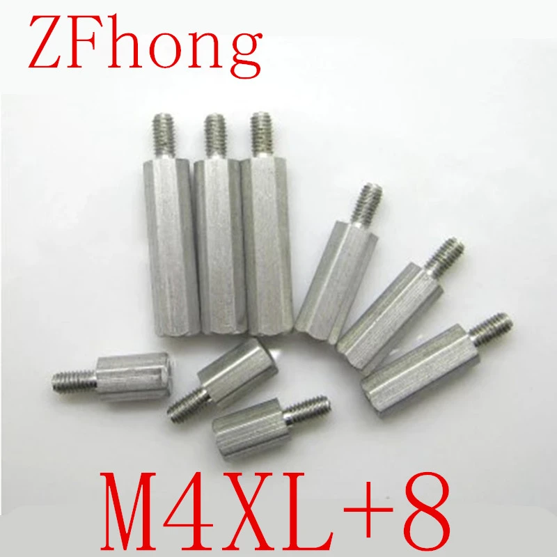 Aluminum 6mm Across Flats 1000 pcs M40.7 X 19mm Metric Hex MaleFemale