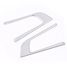 2pcs Chrome Car Steering Wheel Button Trim for For Alfa Romeo Giulia 2017 For Stelvio Accessories