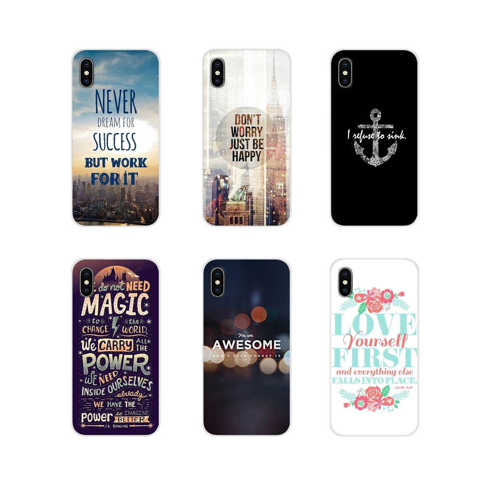 Чехол из ТПУ для Huawei G7 G8 P7 P8 P9 P10 P20 P30 Lite Mini Pro P Smart Plus 2017 2018 2019 вдохновляющие