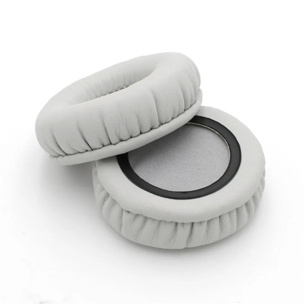 Protein Leather Gray Replacement Ear Pads Foam Earpads Pillow Earmuff