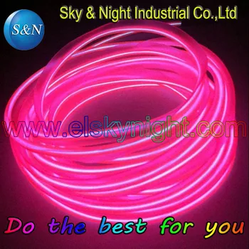 

Pink-New!!!! 3.2mm -30Meter EL Skirt wire/EL welted wire/Electroluminescent wire/EL cable