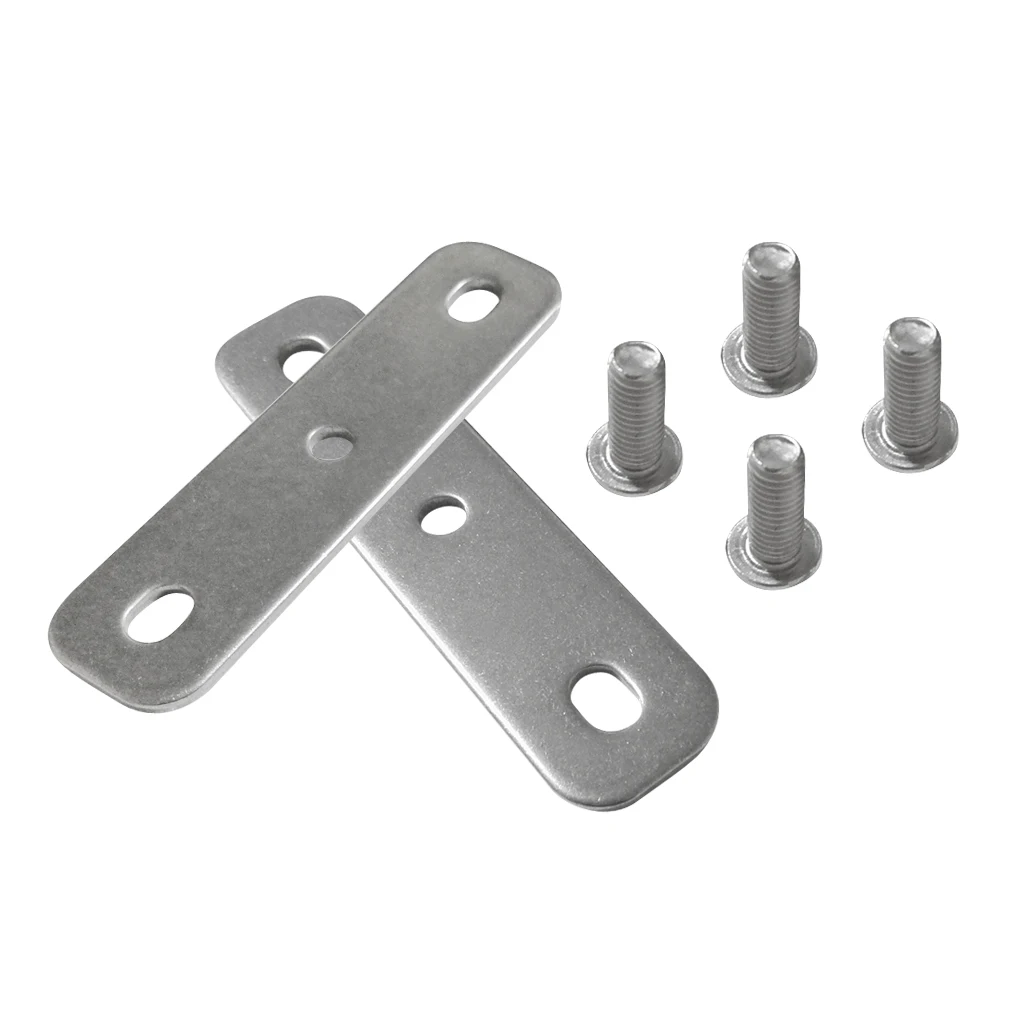 Perfeclan 2 Pieces Stainless Steel Kayak Trolling Electric Motor Bracket Mounting Plates Attaches Motor Bracket to the Gunwales