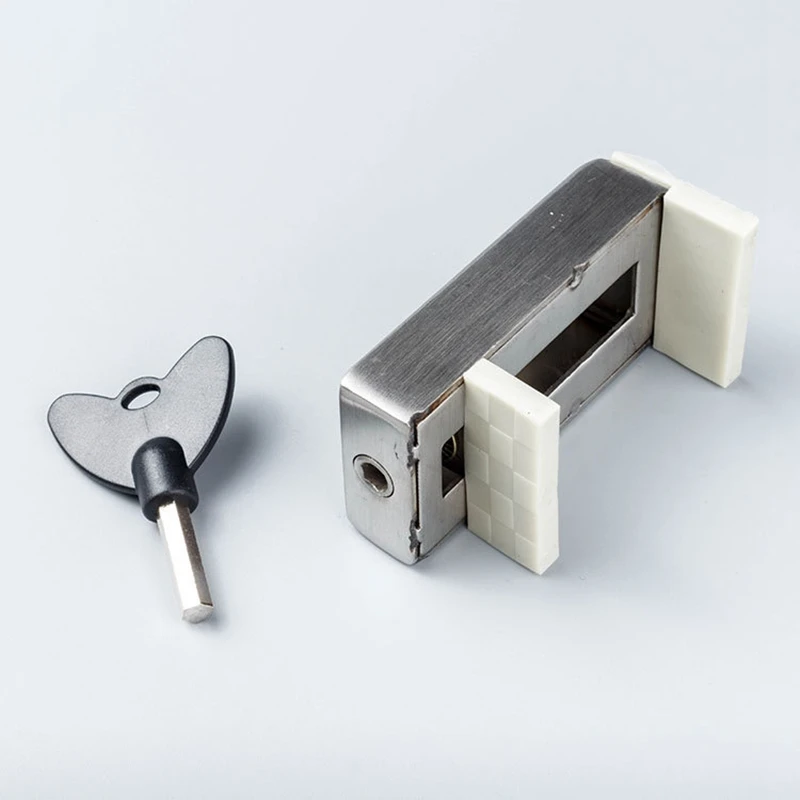 Door Window Lock Stopper Adjustable Thick Sliding Window Lock Safety Anti-theft Children Security Lock 1