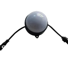 DC24V WS2811 круглый тип пиксельный модульный для девочек 12 предметов в наборе, 5050 SMD rgb led внутри, 2,88 W, IP68; 100 мм диаметр; молочное покрытие