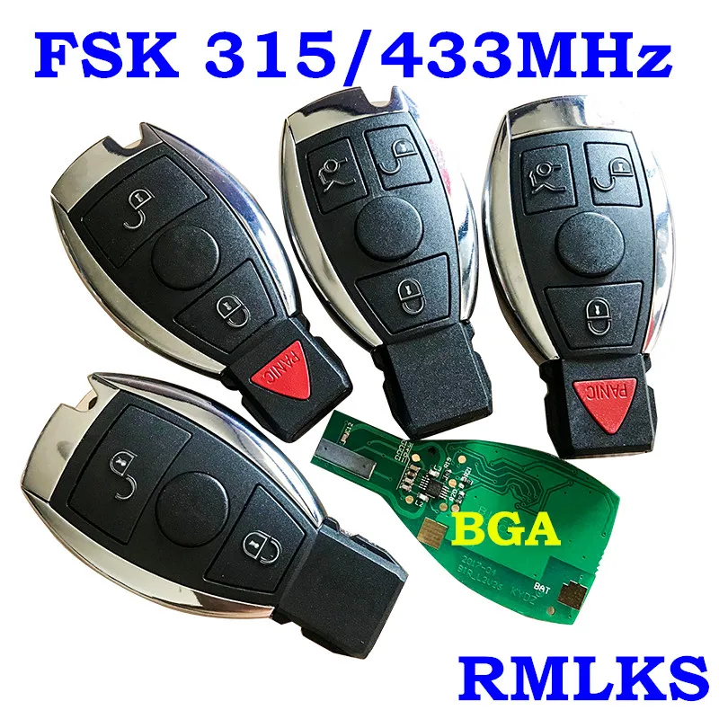 2 3 4 Buttons Intelligent Smart Remote Key 315MHz 433MHz Car Auto<br /> Fit For Mercedes Benz 2000+ NEC BGA Type Remote Key Fob For MB-in Car <br />Key from Automobiles