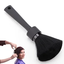 ELECOOL 1Pce רך צוואר מברשת פנים מטלית Dispencer מברשות שיער מברשת מספרה סלון פלסטיק ידית כלים קוסמטיים(China)