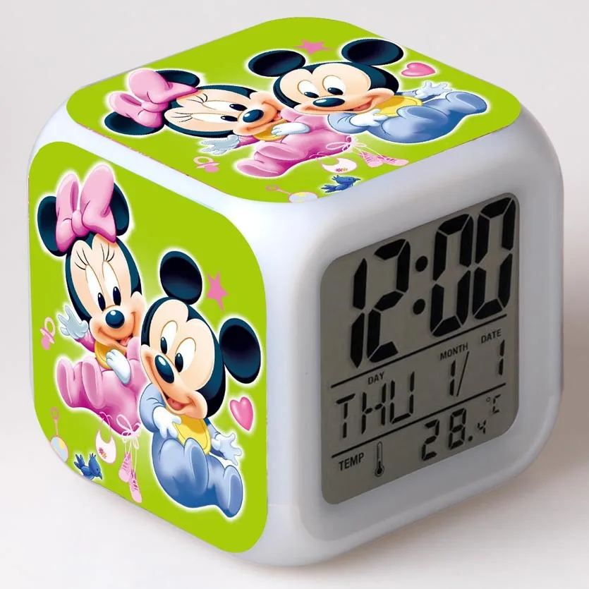 

Alarm Clock Kids Toy Digital Clock Electronic Reloj Despertador Cartoon Mickey Led Clock Party Birthday Gift Table Reveil Wekker