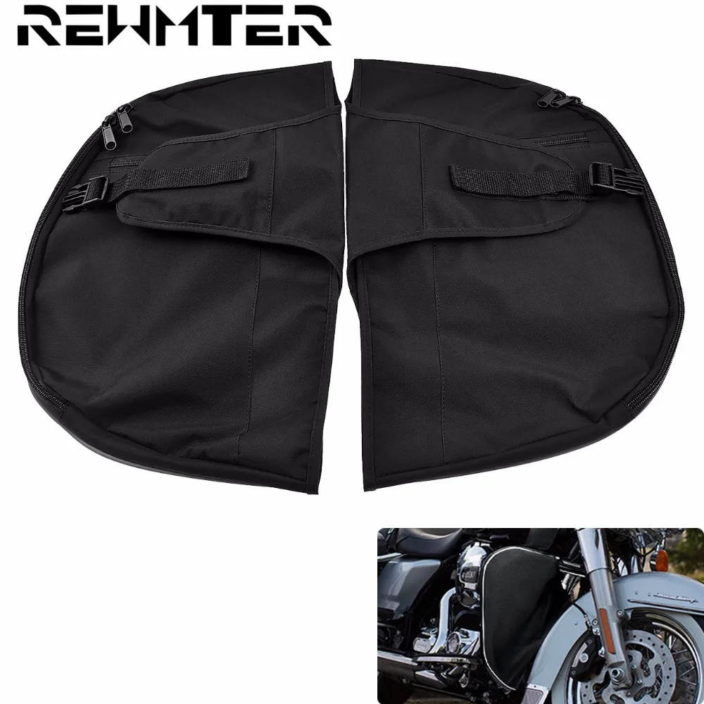 Soft Lowers Chaps Leg Warmer Black Motorcycle For Harley Dyna Low Rider