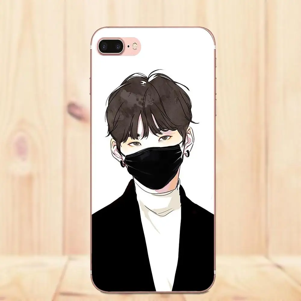 Милый чехол для телефона Min Yoongi Apple iPhone X 4 4S 5 5C 5S SE 6 6S 7 8 Plus|Бамперы| |