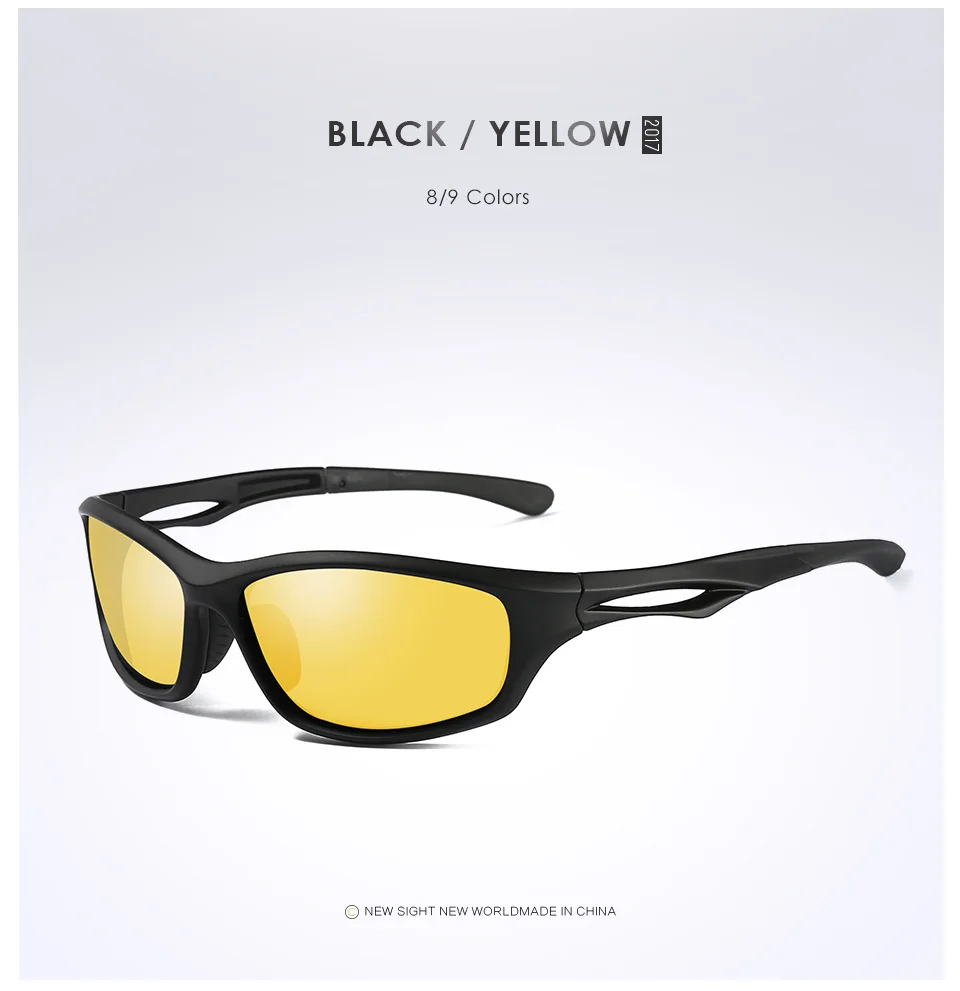 TR90 поляризованные очки Рыбная ловля езда Кемпинг спортивные солнцезащитные очки