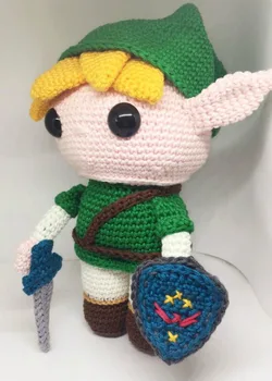 

crochet toys amigurumi handmade rattle doll model number ES0113