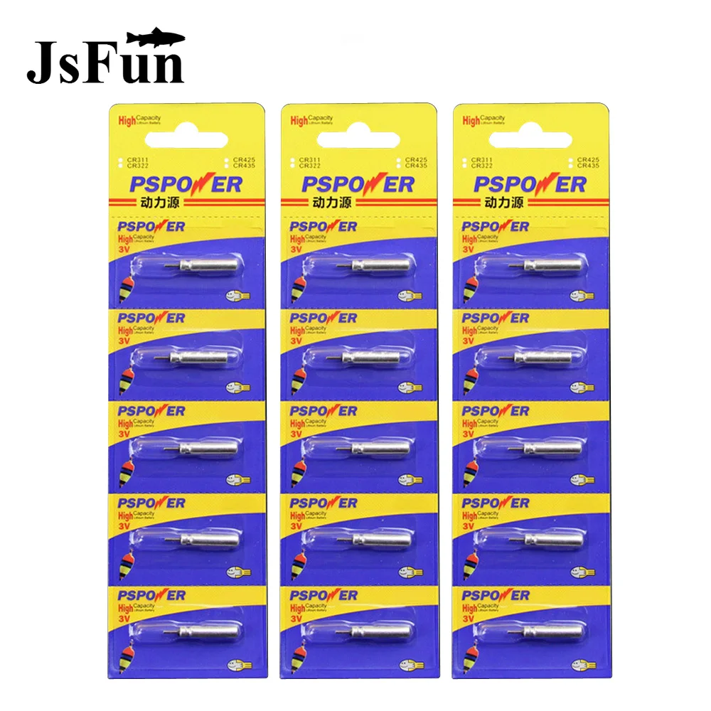 JSFUN 20PCS Electronic Fishing Float Battery CR322 Lithium Battery for Night Fishing Luminous